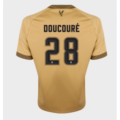 Moški Nogometni dresi Crystal Palace Cheick Doucoure #28 Gostujoči 2025-26 Kratek Rokav Moški Nogometni dresi Crystal Palace Cheick Doucoure #28 Gostujoči 2025-26 Kratek Rokav